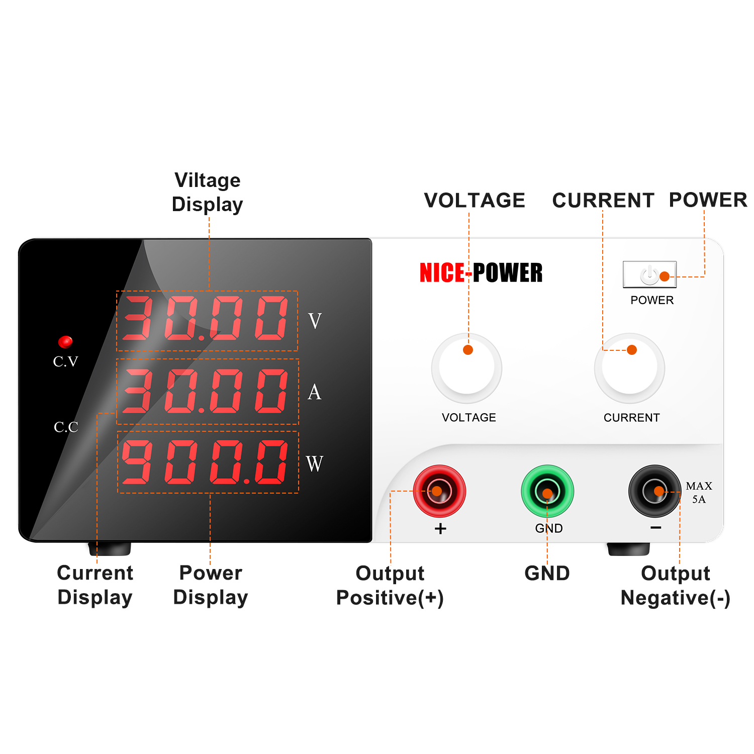 Sumber Daya Bench NICE-POWER 3 - High Power 60V 20A Bench Power Supply ulasan dan harga